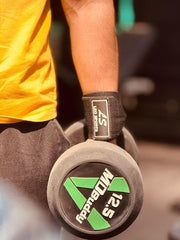 Leo Sports Unisex Weightlifting Cotton Wrist Wraps With Thumb Loop - Gym Powerlifting, Bodybuilding Wrist Support Braces