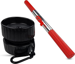 Leo Sports Wrist Roller & Forearm Strengthener -2 in 1 Non-Slip Arm Exerciser with Durable Rope Ideal for Strengthening your arms, wrists, Helps with Elbow Tendonitis and Strength Training (Black-Red)