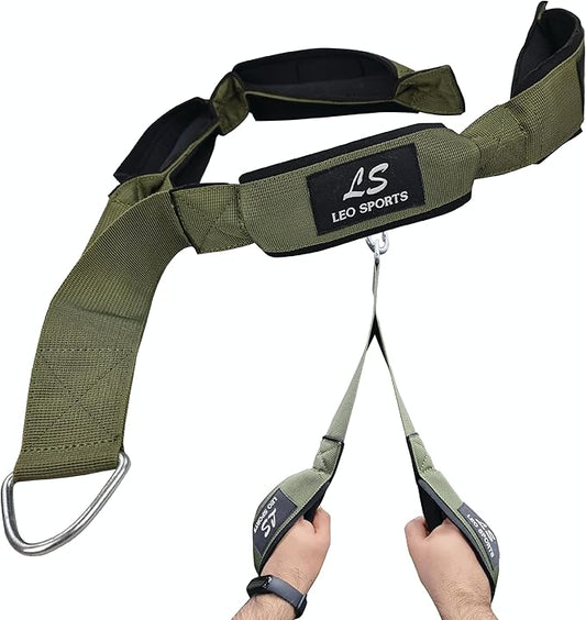 Triceps Rope Gym Cable Machine Attachments with Carabiner Anti-Slip Triceps Strap 2 Loops Neoprene Handles Pulldown Rope for Pushdowns Pulls Crunches Overhead Extensions Biceps Curl