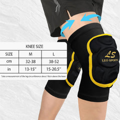 Leo Sports Knee Pads for Men & Women Thick Sponge Anti-Slip for all sports